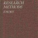 BUSINESS RESEARCH METHODS C. WILLIAM EMORY 1977
