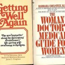 WOMAN DOCTOR'S MEDICAL GETTING WELL AGAIN LOT OF 2 BOOK