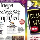 DUMMIES 101 WINDOWS 95 INTERNET WORLD WIDE WEB SIMPLIFIED LOT OF 2 BOOKS