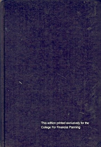 PERSONAL FINANCIAL PLANNING BY HALLMAN & ROSENBLOOM 1985