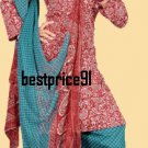 Beautiful 3pcs French Crepe Salwar/Shalwar Kameez & Dupatta Suit Small 38"