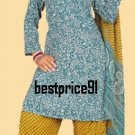 Beautiful 3pcs French Crepe Salwar/Shalwar Kameez & Dupatta Suit Large Size 42"