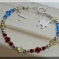 AUTISM Awareness Bracelet with Swarovski Crystal & Sterling Silver Symptom