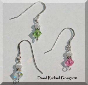 New SWAROVSKI CRYSTAL Birthstone Dangle Earrings