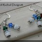 NEW BOUTIQUE Crystal Cluster Earrings Swarovski and Sterling Silver David Rudrud Designs