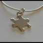 18 Inch Autism Awareness Necklace 100% Sterling Silver