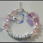 Custom Girls Baby Name Charm Bracelet Swarovski Crystal and Sterling Silver