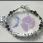 Custom Girls Baby Name Charm Bracelet Swarovski Crystal and Sterling Silver