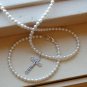 1st  First Communion Swarovski Crystal Pearl Necklace & Bracelet Jewelry Set