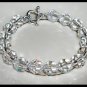 Special! Elegant 10mm Round Swarovski Clear AB Crystal Bracelet Beaded Crystal Gift Jewelry
