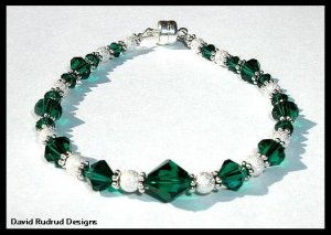 WOW!  Birthstone Bracelet Gift Jewelry Swarovski and Sterling