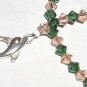 DOLPHIN Anklet Ankle Bracelet Swarovski Crystal Sterling Silver