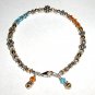 MOTHERS GIFT - Two 2 Name Mothers Name Bracelet Bali Gold Silver Crystal
