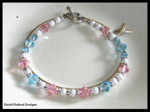 SIDS Sudden Infant Death Syndrome Bracelet Crystal Sterling