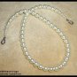 Bridesmaid Bride Swarovski Crystal Pearl Necklace 20 inches Wedding