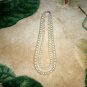 Bridesmaid Bride 2 Strand Swarovski Crystal Pearl Necklace 20 inches Wedding