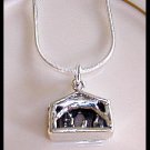 Manger NATIVITY SCENE 18" Sterling Silver Charm Necklace Gift