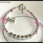 Custom SWEET 16 Girls Name Bracelet Swarovski Crystal and Sterling Silver