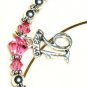 Custom SWEET 16 Girls Name Bracelet Swarovski Crystal and Sterling Silver