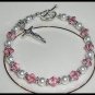 1st Communion Rosary Bracelet ~ Crucifix, Sterling Silver, Crystal and Pearl First Holy Communion