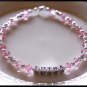 Personalized Name Anklet Swarovski Crystal Sterling Silver Ankle Bracelet