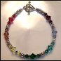 Boutique CHAKRA Bracelet with Swarovski Crystal Sterling Silver