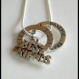 Solid Sterling Silver BEST FRIENDS FOREVER Charm Necklace 18 Inches