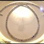 New SWAROVSKI ROUND 18 Inch CLEAR AB Crystal Necklace Sterling Silver