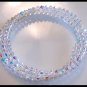 New SWAROVSKI CLEAR AB 3 Strand Crystal Wrap Bracelet Jewelry Gift