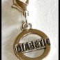 Sterling Silver DIABETIC ID Charm Clip