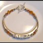 MOTHERS GIFT - BIRTHSTONE One Name Mothers Name Bracelet Sterling Tube & Swarovski Crystal