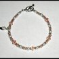 UTERINE Cancer Awareness Bracelet Swarovski Crystal Sterling Silver