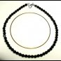 Jet Black SWAROVSKI Crystal Anklet Ankle Bracelet Sterling Silver