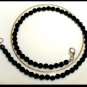 Jet Black SWAROVSKI Crystal Anklet Ankle Bracelet Sterling Silver