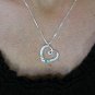 5 Bithstone Sterling Silver Baby Mothers Heart 18 In Necklace Gift