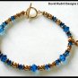 GOLD Swarovki Crystal Cancer Awareness Bracelet