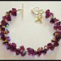 FIBROMYALGIA Awareness Bracelet Swarovski Crystal & Sterling Silver