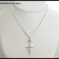 16 Inch Sterling Silver Cross Necklace  ssc16cross