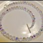 Elegant SWAROVSKI 20 Inch Crystal AB Necklace Round 20 Inch - 8mm  = Sterling Silver
