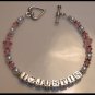I Love JUSTIN BIEBER Fever Bracelet w/ Swarovski & Sterling Silver