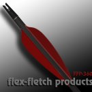 Red FFP 360 Flex-Fletch archery, vanes, hunting, arrows, target, fletching
