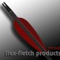 Red FFP 360 Flex-Fletch archery, vanes, hunting, arrows, target, fletching