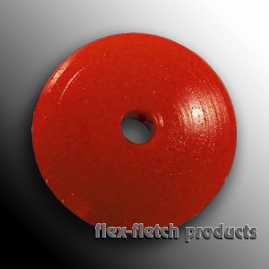 Flex-Fletch - Soft Kisser Button, Blaze Orange, Large 1.4 cm