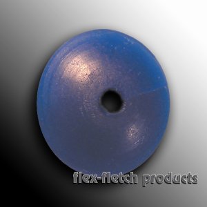 Flex-Fletch - Soft Kisser Button, Flor Blue, Large 1.4 cm