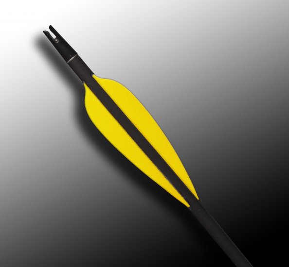 Flo Yellow FFP 360 FlexFletch archery, vanes, hunting, arrows, target, fletching