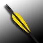 Flo Yellow FFP 360 Flex-Fletch archery, vanes, hunting, arrows, target, fletching
