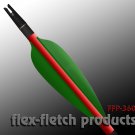Flo Green FFP 360 Flex-Fletch archery, vanes, hunting, arrows, target, fletching