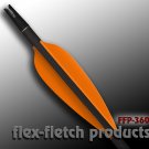 Light Orange FFP 360 Flex-Fletch archery, vanes, hunting, arrows, target, fletching