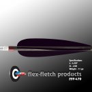 Black FFP-470 Flex-Fletch archery, vanes, hunting, arrows, target, fletching