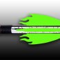 Flame Vanes - Neon Green, FREE SHIPPING